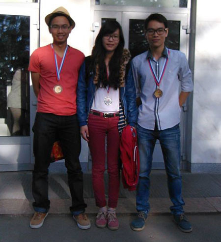 Thủy xuất sắc giành HCB cuộc thi Toán quốc tế mở rộng trên Internet tổ chức tại Liên bang Nga 