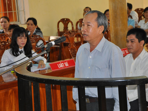 Bị cáo Võ Duy Cương tại toà ngày 22/8 