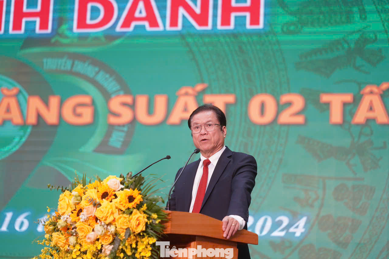 Ông Lê Thanh Hưng - Tổng Giám đốc Tập đoàn GVR phát biểu tại lễ vinh danh