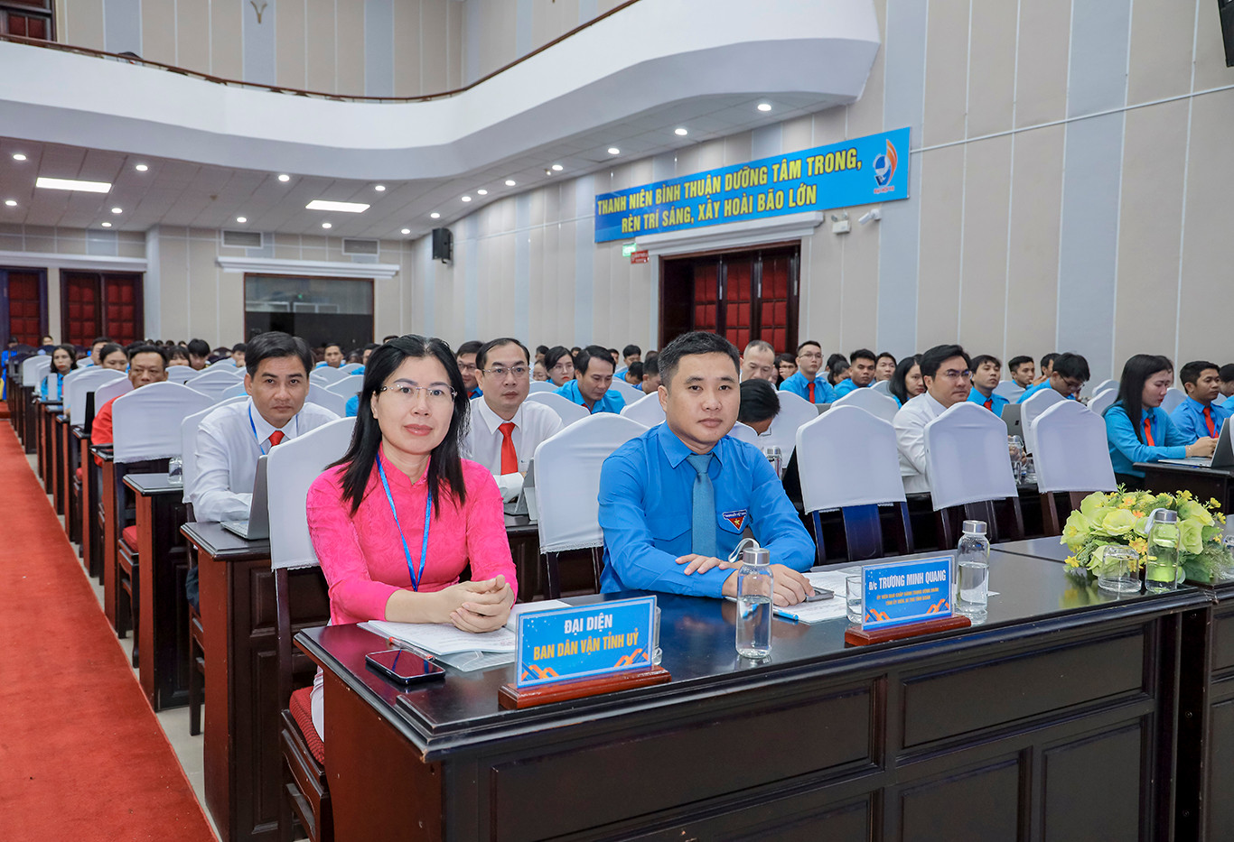 Các đại biểu tham dự đại hội Hội LHTN Việt Nam tỉnh Bình Thuận.