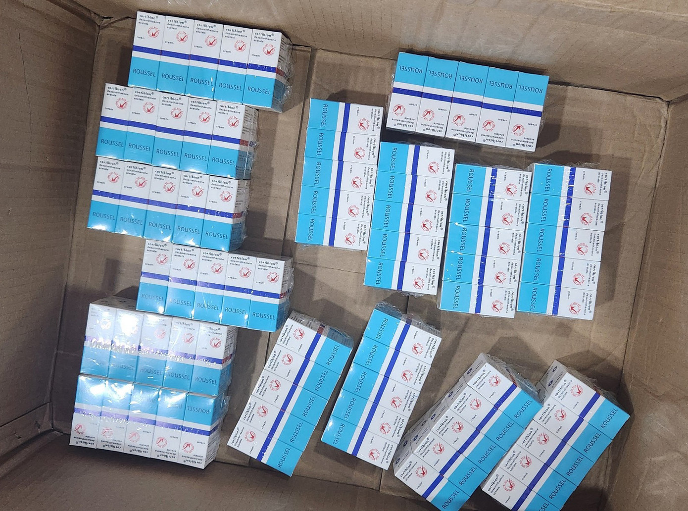 Thuốc tân dược giả nhãn hiệu Cortibion Rousel thành phẩm.