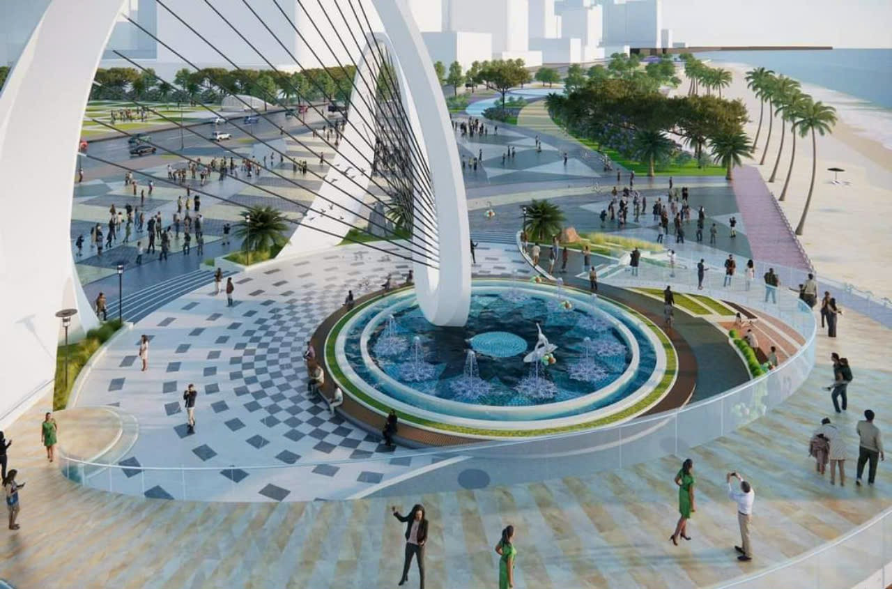 Lấy cảm hứng từ câu chuyện của 2 ngọn núi Tương Kỳ và Tao Phùng, cùng với bờ biển cát vàng sóng vỗ dạt dào, thiết kế Quảng trường Thùy Vân mang tính biểu tượng, nhận diện cao của TP Vũng Tàu. Lấy cảm hứng từ câu chuyện của 2 ngọn núi Tương Kỳ và Tao Phùng, cùng với bờ biển cát vàng sóng vỗ dạt dào, thiết kế Quảng trường Thùy Vân mang tính biểu tượng, nhận diện cao của TP Vũng Tàu.