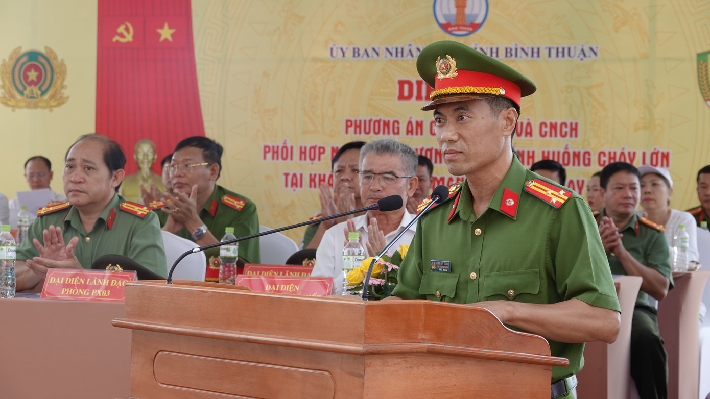 Việc tổ chức thực tập phương án chữa cháy và cứu nạn, cứu hộ tại thực địa diễn ra vào ngày 3/10.