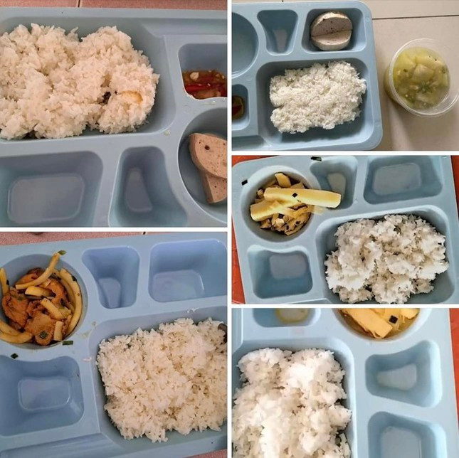 Phần cơm 30.000 đồng của giáo viên Trường mầm non Ánh Dương. Phần cơm 30.000 đồng của giáo viên Trường mầm non Ánh Dương.