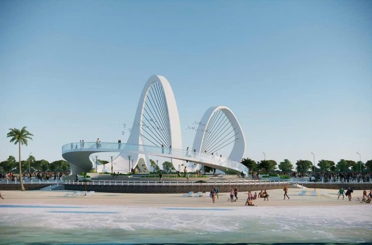 Phối cảnh tổng thể hướng nhìn từ biển Đông. Phối cảnh tổng thể hướng nhìn từ biển Đông.