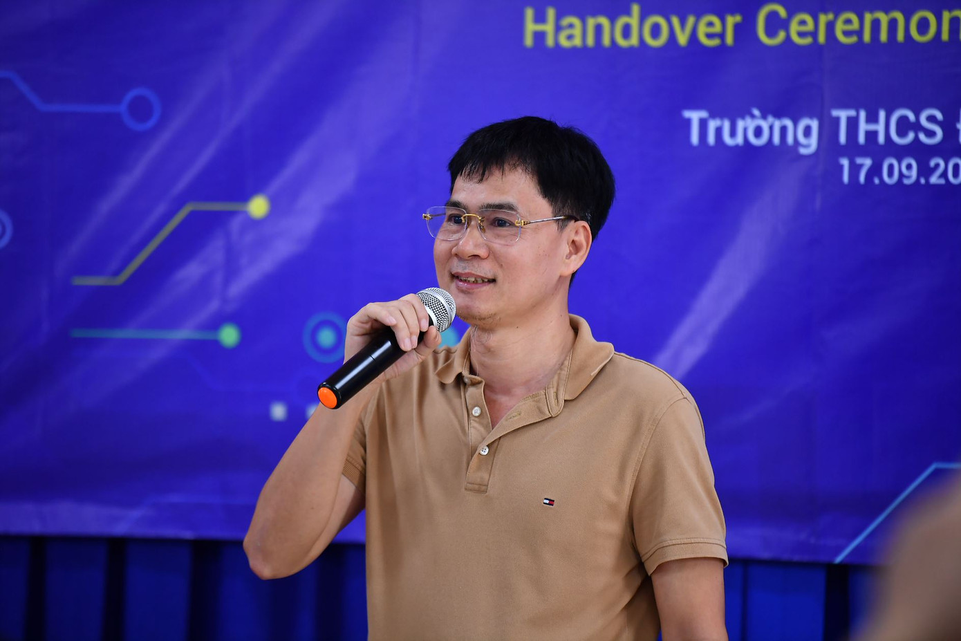 Nhà báo Lý Thành Tâm - Đảng uỷ viên, Bí thư Chi bộ, Trưởng Cơ quan Đại diện Báo Tiền Phong tại TPHCM phát biểu tại chương trình.