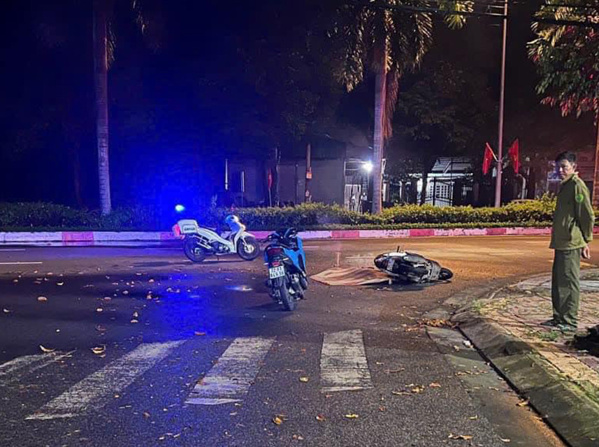 Hiện trường vụ án khiến anh H. tử vong tại chỗ. Hiện trường vụ án khiến anh H. tử vong tại chỗ.