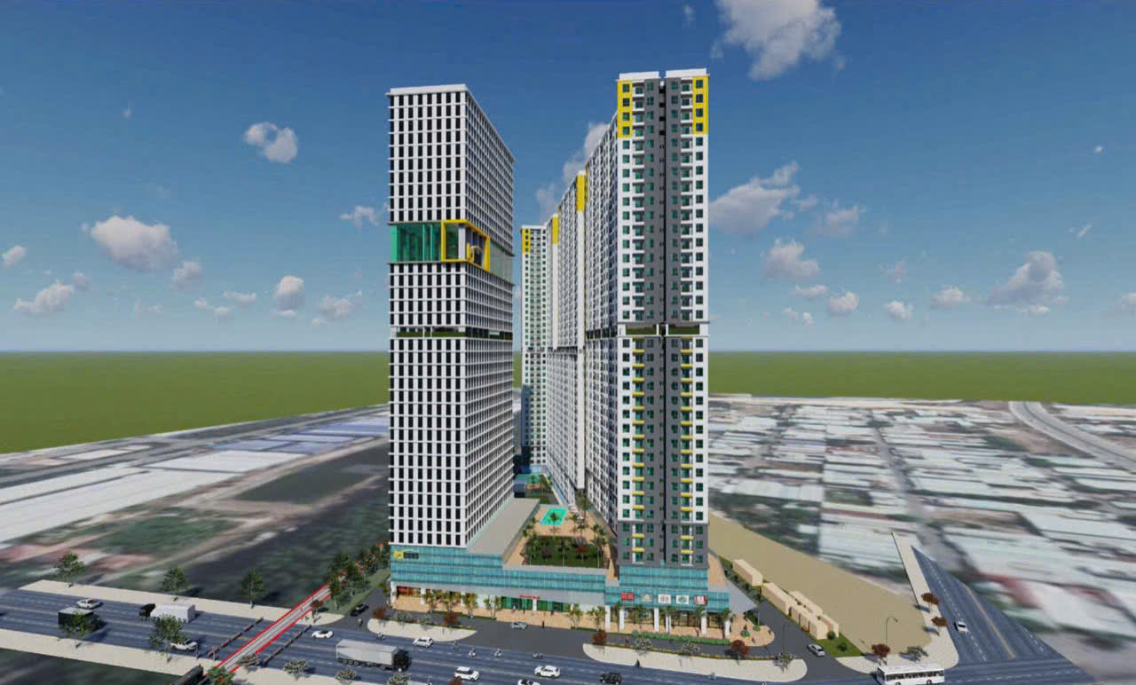 Dự án chung cư Tân Đông Hiệp có 1.800 căn hộ để ở và 850 căn hộ cho thuê.