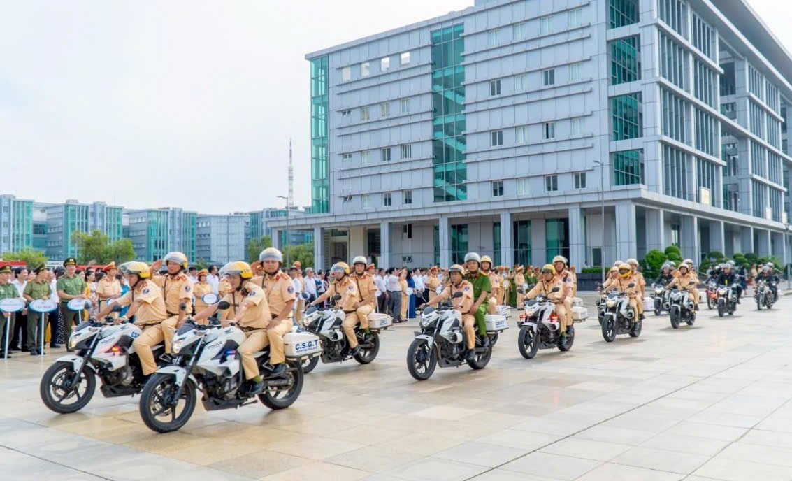 Công an tỉnh Bà Rịa - Vũng Tàu sẽ huy động toàn bộ lực lượng lập chốt, tuần tra ngay sau lễ ra quân đợt cao điểm. Ảnh: Bà Rịa - Vũng Tàu.