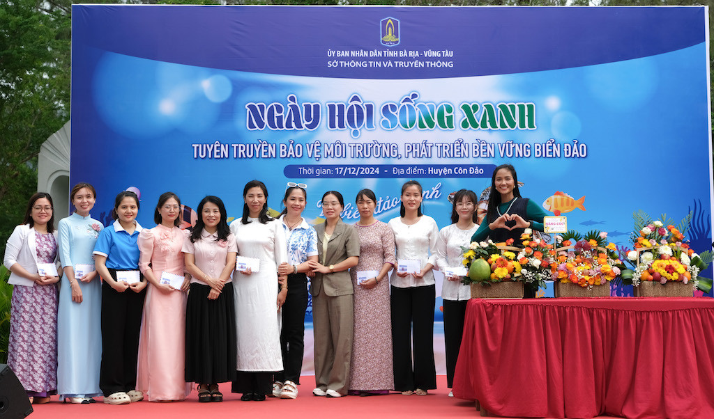 “Ngày hội sống xanh” tuyên truyền bảo vệ môi trường, phát triển bền vững biển đảo tỉnh Bà Rịa - Vũng Tàu năm 2024.