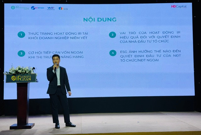 Ông Nguyễn Thành Long - Tổng Giám đốc Công ty CP Quản lý quỹ HD - chia sẻ tại hội thảo. Ông Nguyễn Thành Long - Tổng Giám đốc Công ty CP Quản lý quỹ HD - chia sẻ tại hội thảo.