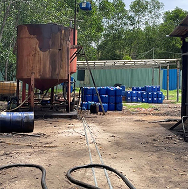 Công cụ tái chế nhớt thải tại hiện trường Công cụ tái chế nhớt thải tại hiện trường