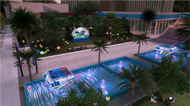 Phối cảnh Phố thương mại ẩm thực Sky Garden ở quận 7, TPHCM.