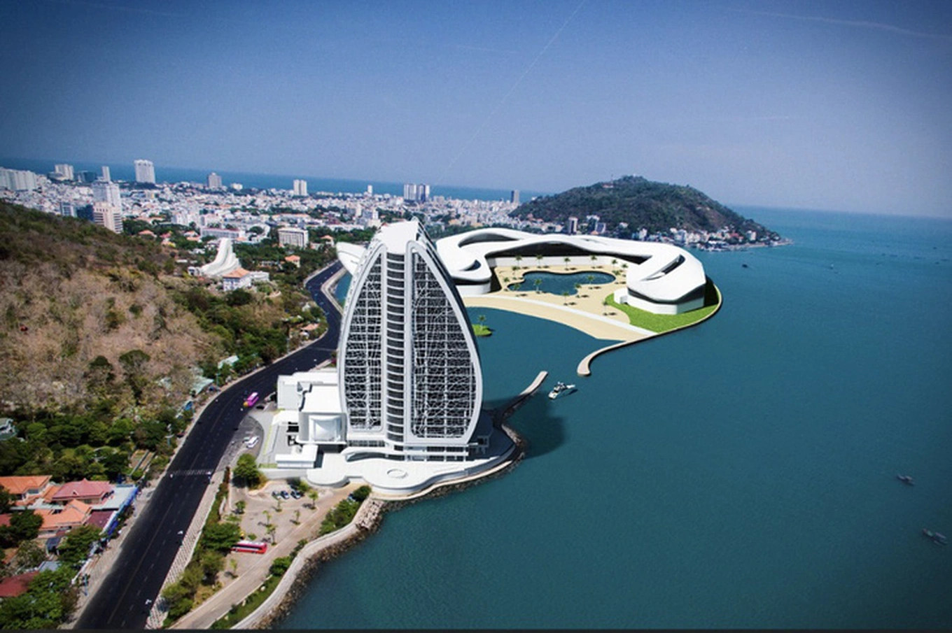 Phối cảnh dự án thủy cung Vũng Tàu vào năm 2019. Phối cảnh dự án thủy cung Vũng Tàu vào năm 2019.