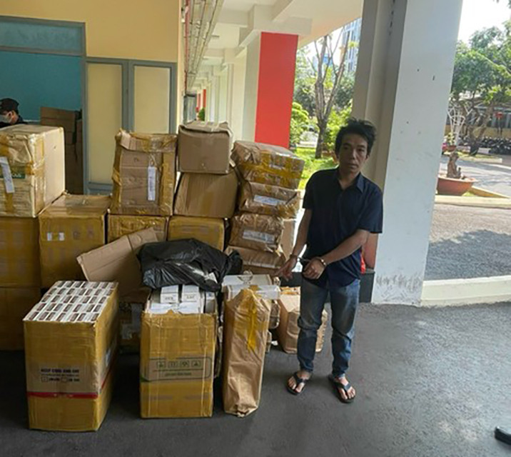 Bị can Châu Ngọc Anh Khoa - đối tượng cầm đầu đường dây buôn lậu.