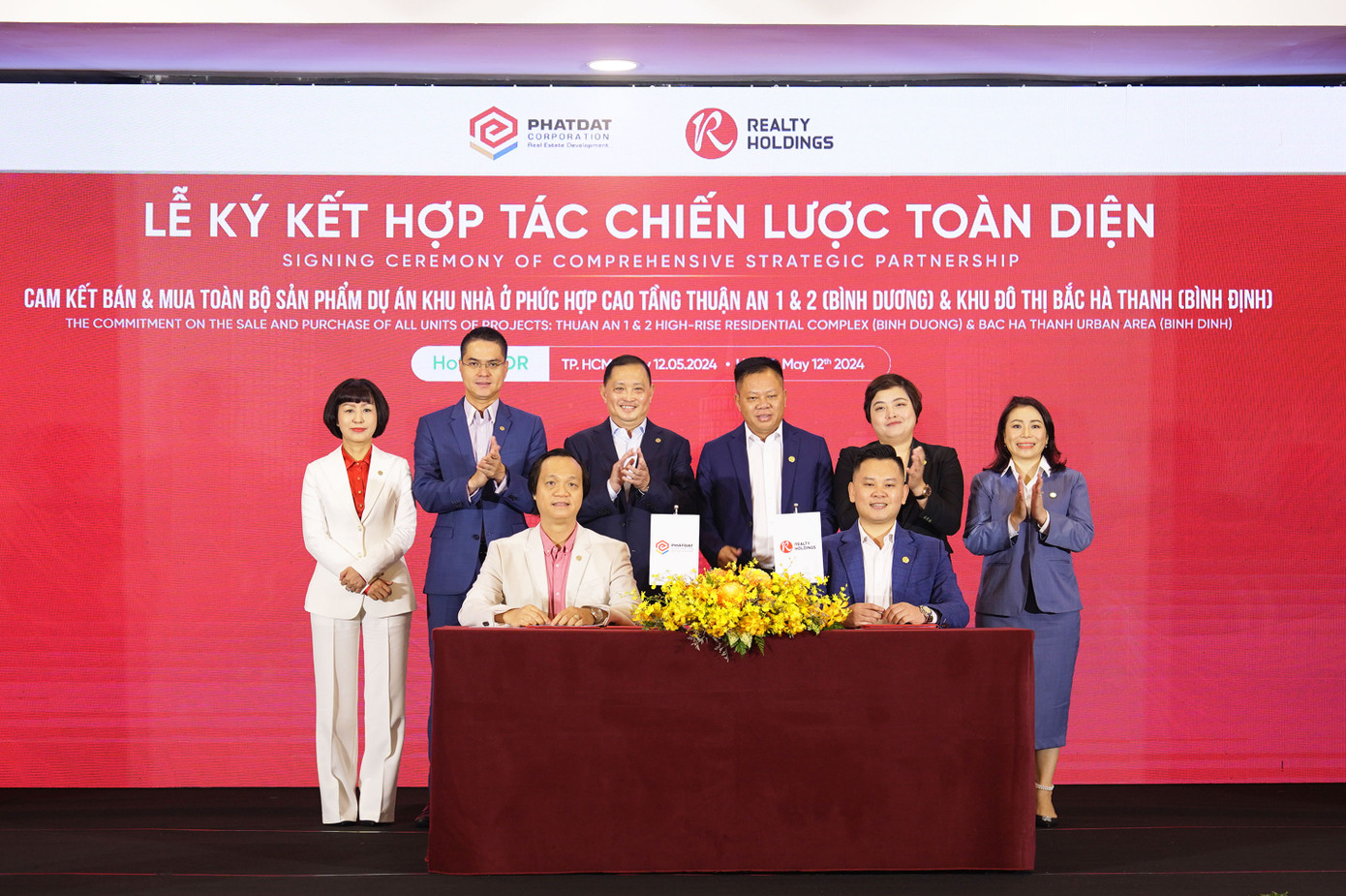 Realty Holdings ký cam kết mua sỉ toàn bộ sản phẩm 2 dự án của Công ty CP Phát triển Bất động sản Phát Đạt.