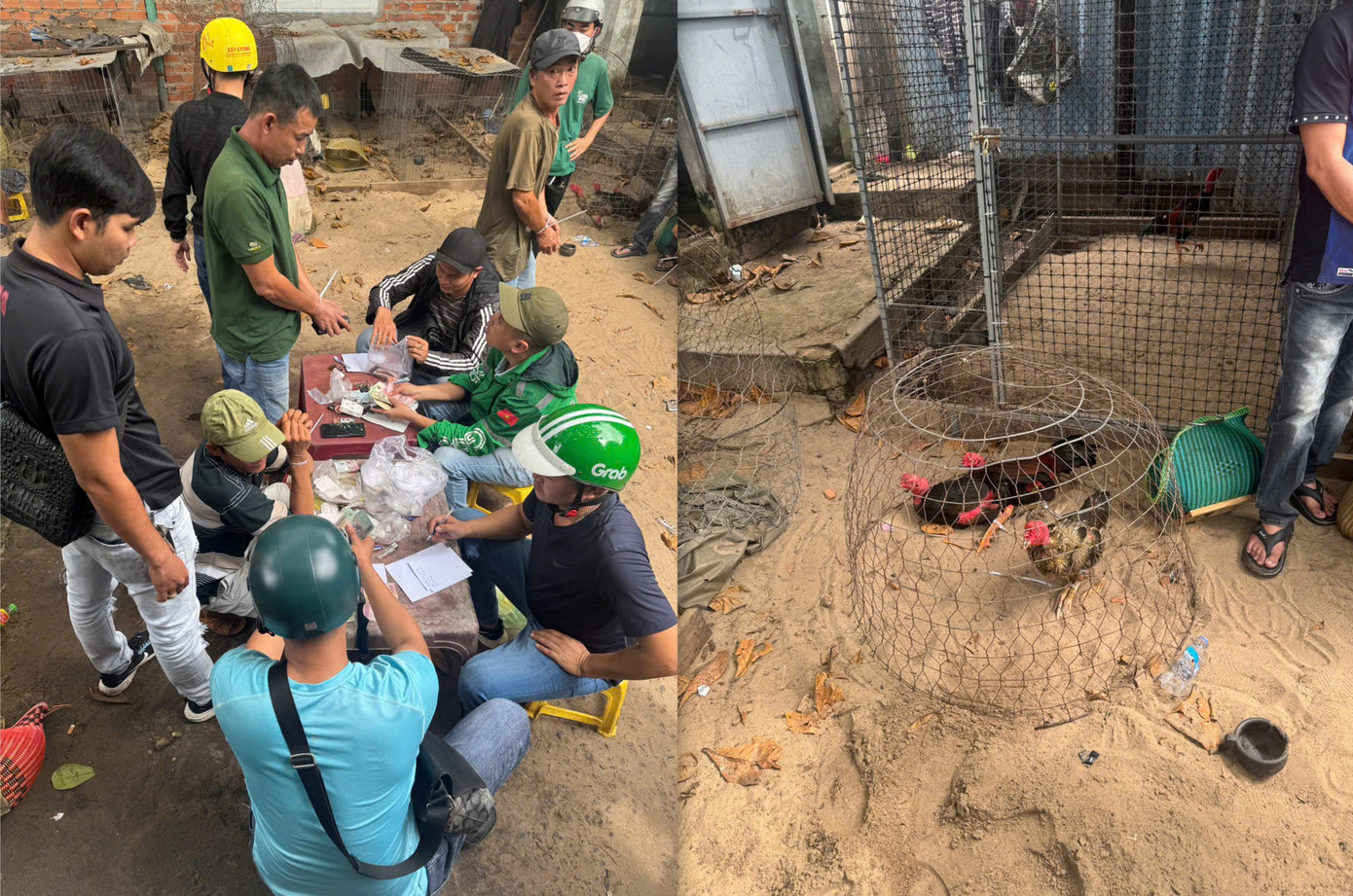 Công an thu giữ nhiều tang vật tại hiện trường. Công an thu giữ nhiều tang vật tại hiện trường.