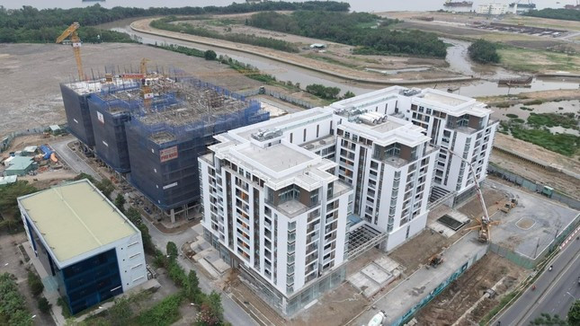 Một dự án nhà ở xã hội đang được xây dựng tại TP. Thủ Đức.