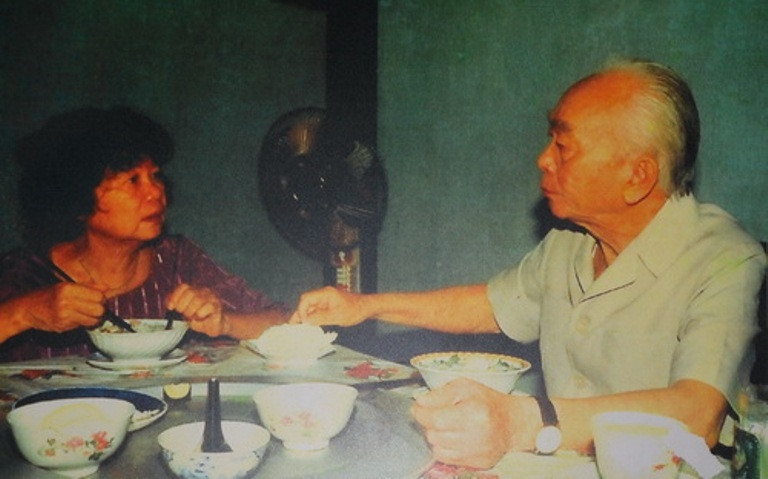 Bữa cơm thân mật của hai vợ chồng Đại tướng