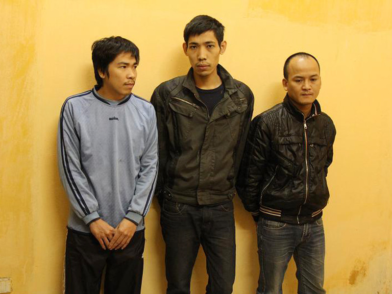 Thứ tự từ trái sang phải: Đỗ Đức Minh, Nguyễn Đức Tâm, Trần Ngọc Tuấn