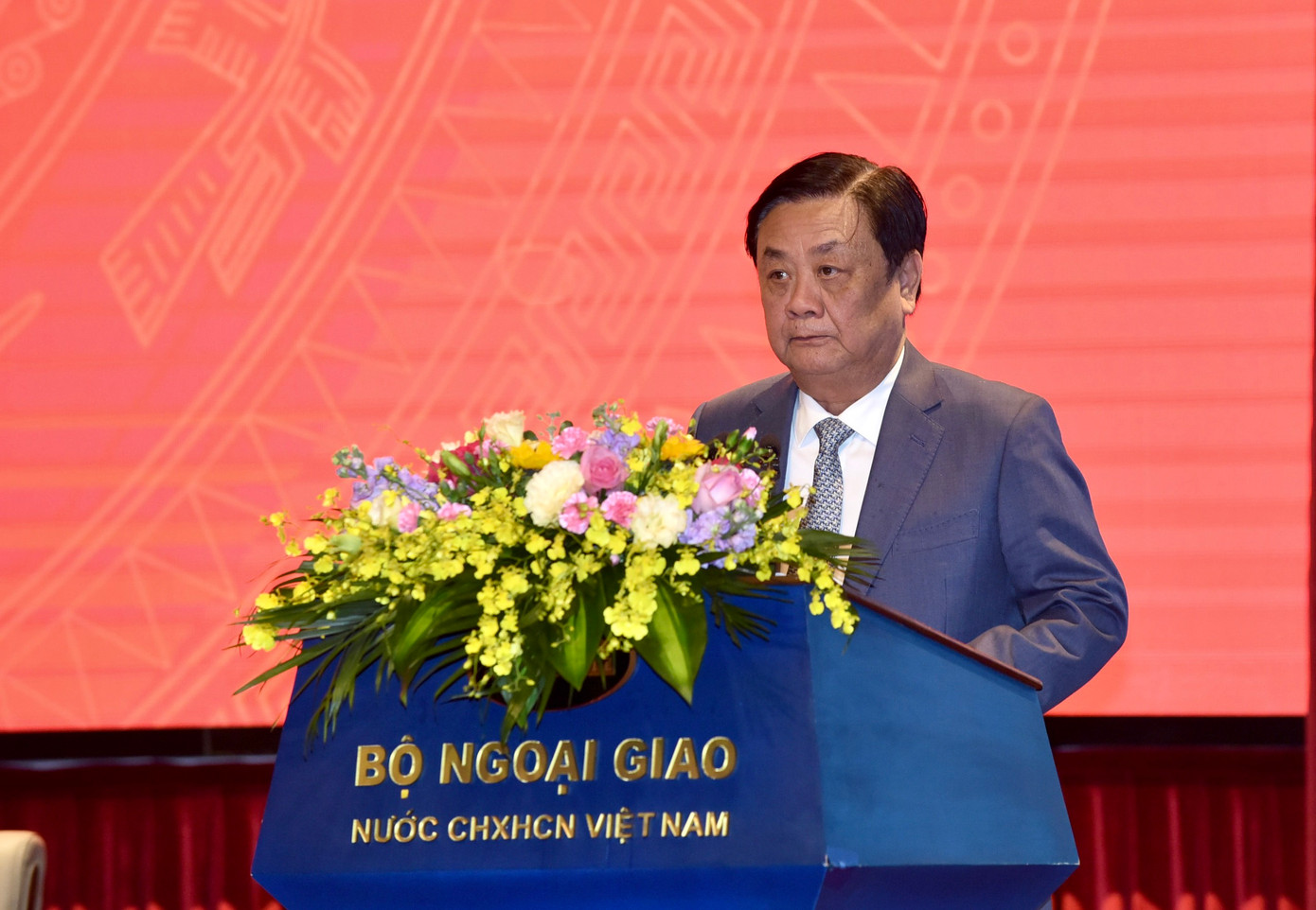 Bộ trưởng NN&amp;PTNT Lê Minh Hoan phát biểu tại hội nghị. (Ảnh: Như Ý)