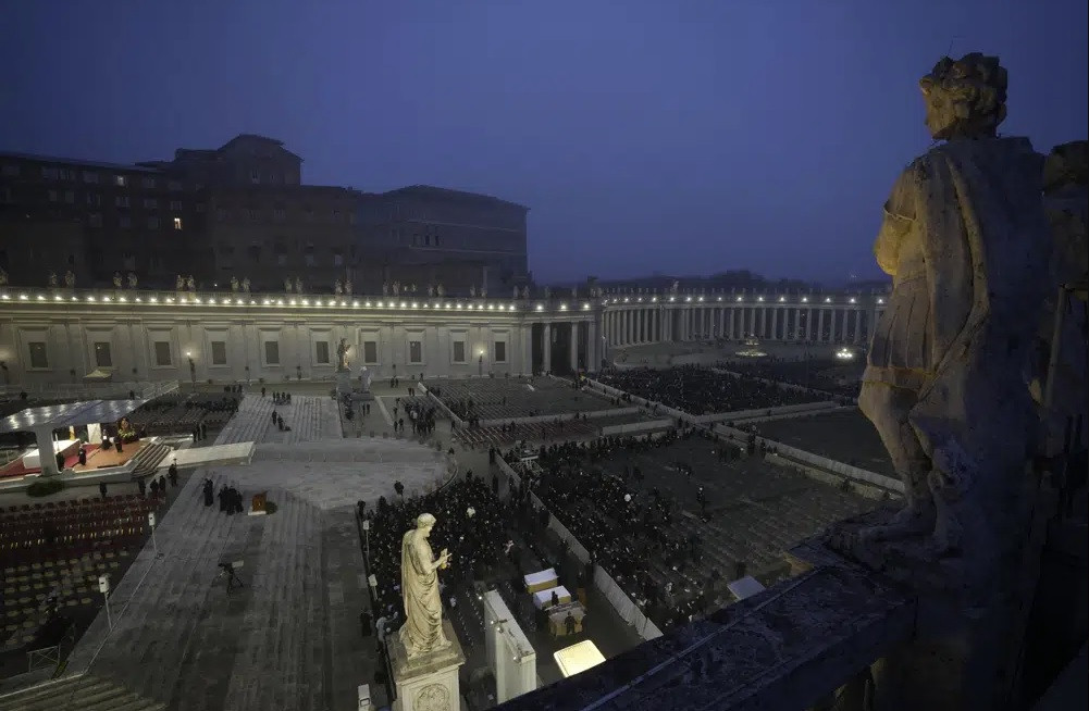 Toàn cảnh quảng trường St. Peter. (Ảnh: AP)