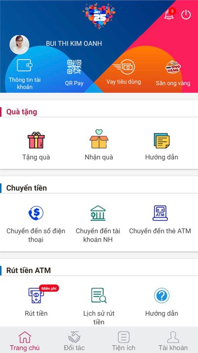 Chuyển và nhận tiền trong 1 giây vớ APP MBBank ảnh 1