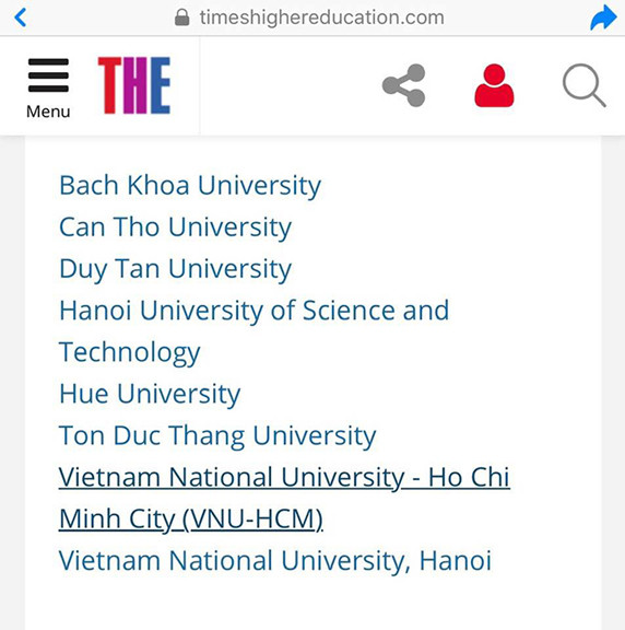 THE công bố những đại học Việt Nam sinh viên nước ngoài nên theo học ảnh 1