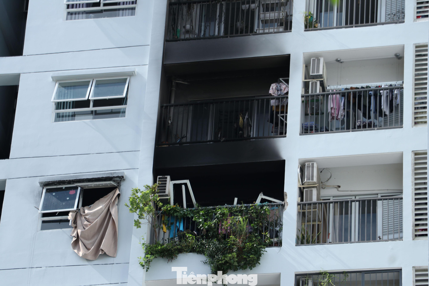 Căn hộ xảy ra vụ cháy.