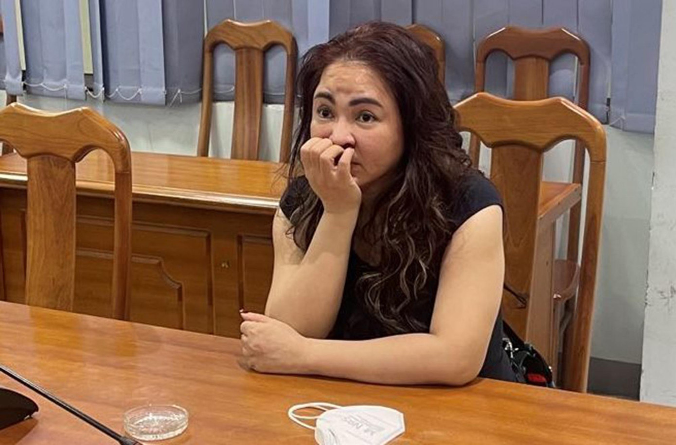 Bà Nguyễn Phương Hằng tại cơ quan Công an. Bà Nguyễn Phương Hằng tại cơ quan Công an.