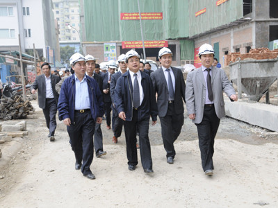 Bí thư Phạm Quang Nghị kiểm tra tại dự án CT1 Ngô Thì Nhậm. Bí thư Phạm Quang Nghị kiểm tra tại dự án CT1 Ngô Thì Nhậm