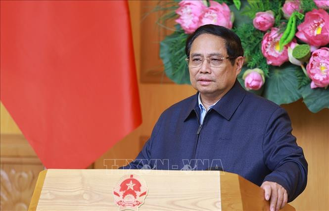 Thủ tướng Phạm Minh Chính phát biểu tại phiên họp của Ban Chỉ đạo. Ảnh: TTXVN.