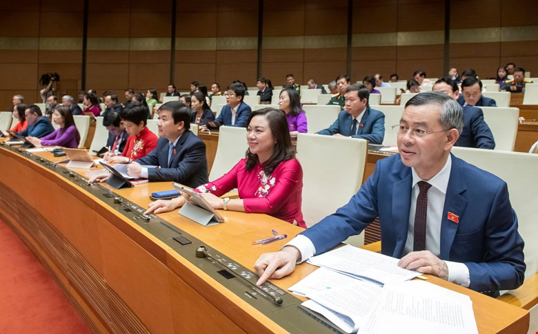 Các đại biểu tại kỳ họp thứ 8, Quốc hội khóa XV. Ảnh: QH