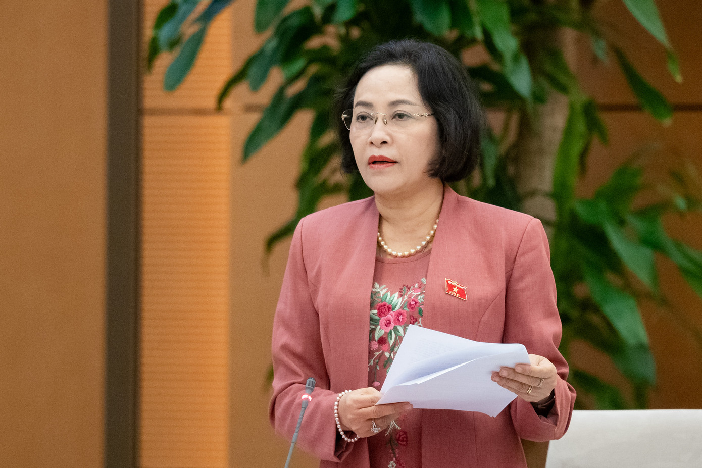 Phó Chủ tịch Quốc hội Nguyễn Thị Thanh. Ảnh: QH