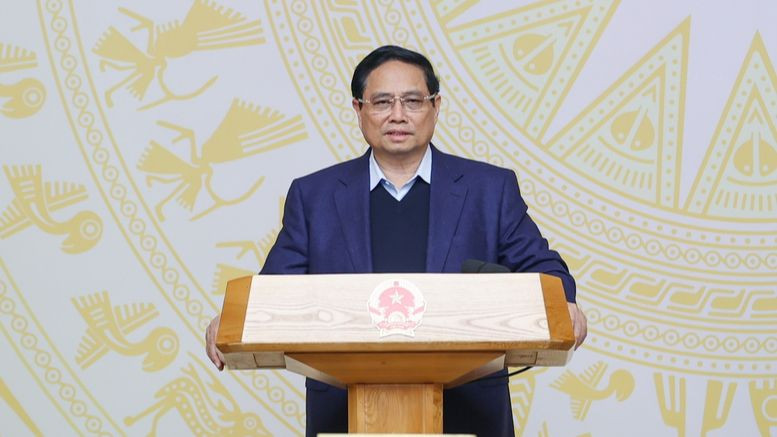 Thủ tướng Phạm Minh Chính phát biểu tại cuộc họp. Ảnh: Nhật Bắc