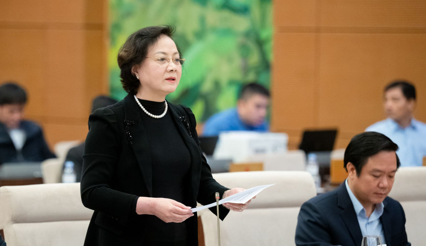 Bộ trưởng Bộ Nội vụ Phạm Thị Thanh Trà. Ảnh: QH Bộ trưởng Bộ Nội vụ Phạm Thị Thanh Trà. Ảnh: QH