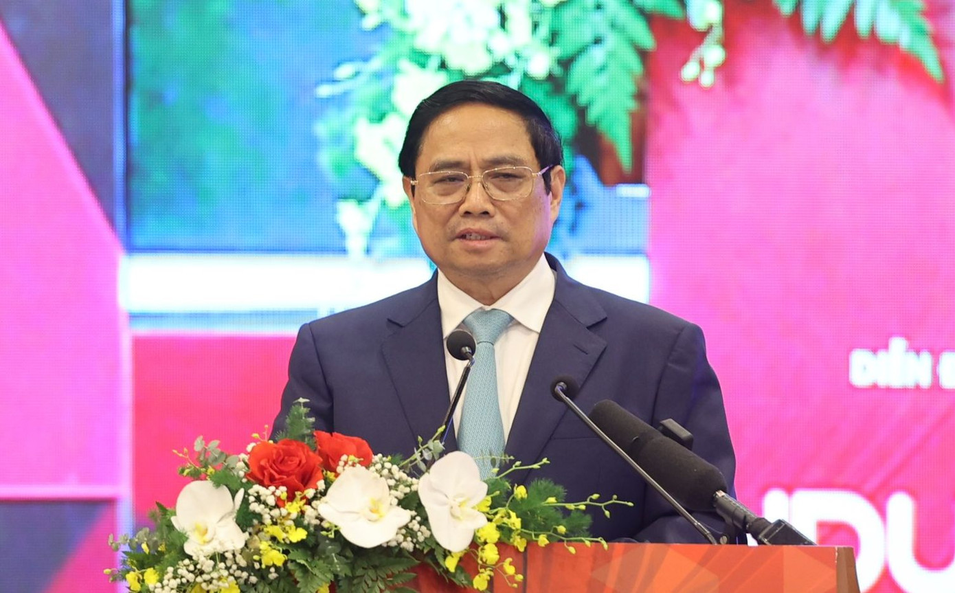 Thủ tướng Phạm Minh Chính phát biểu tại diễn đàn.