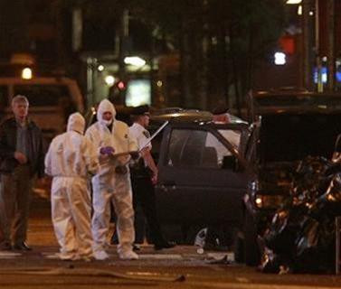 Chiếc xe chở chất nổ đã dùng biển số giả. Ảnh Welt