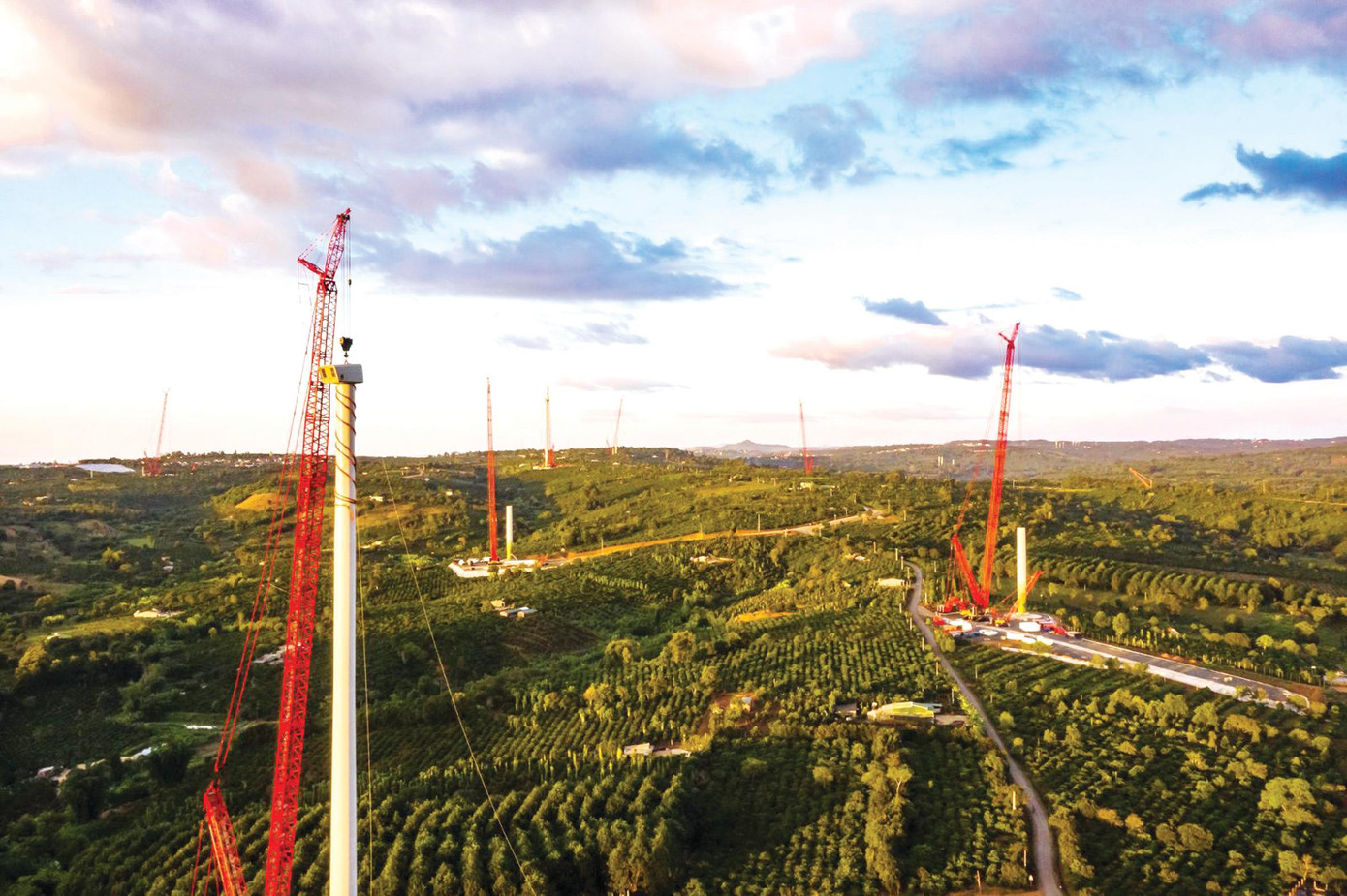 Đại công trường Dự án điện gió Ea Nam Đắk Lắk Đại công trường Dự án điện gió Ea Nam Đắk Lắk