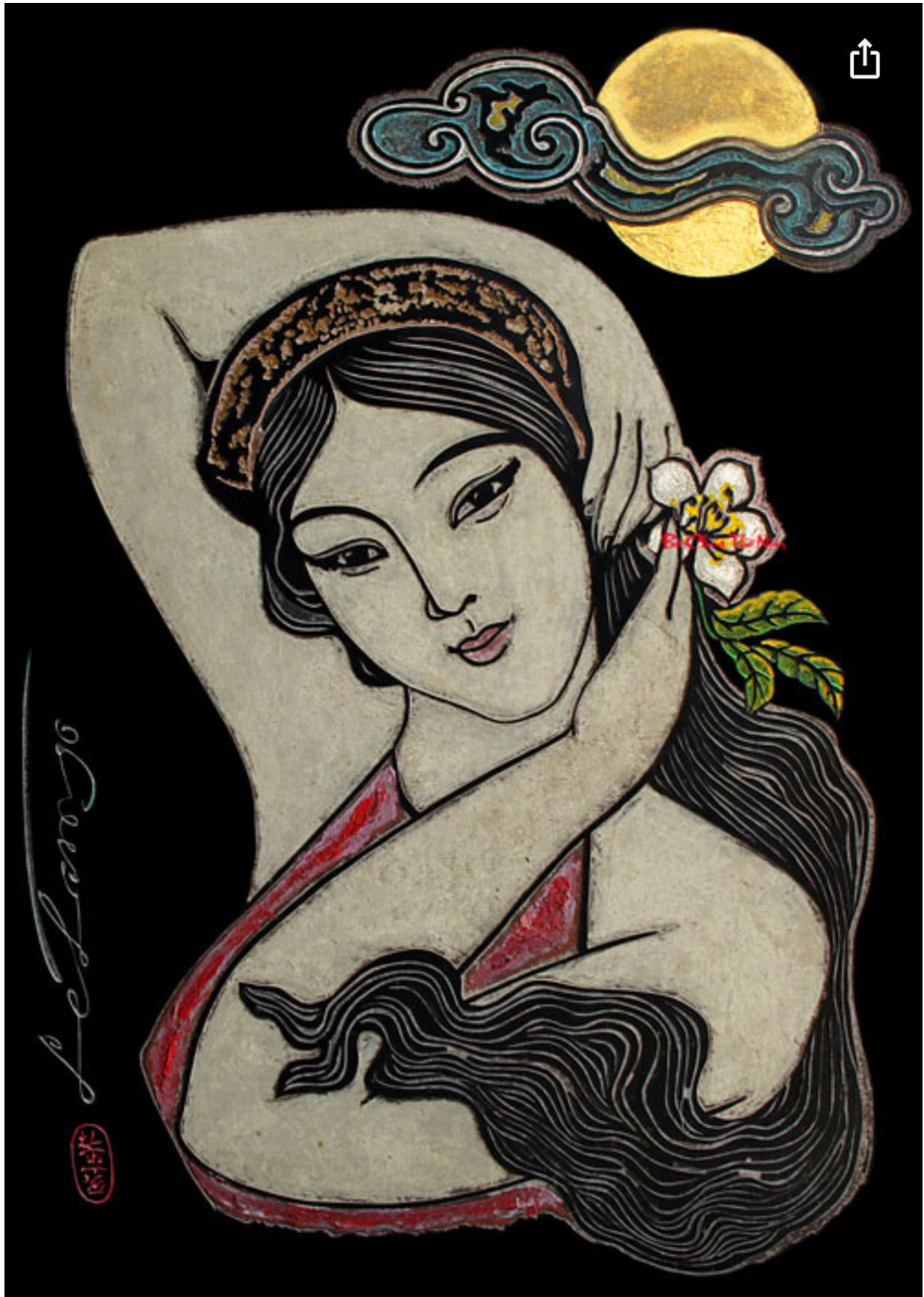 Hồ Xuân Hương - Tranh Lê Lam