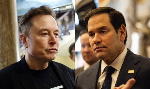 Tỷ phú Elon Musk (trái) và Ngoại trưởng Mỹ Marco Rubio. (Ảnh: New York Daily News) Tỷ phú Elon Musk (trái) và Ngoại trưởng Mỹ Marco Rubio. (Ảnh: New York Daily News)