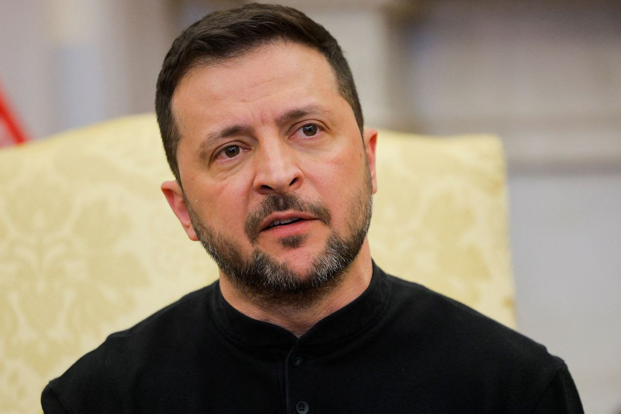 Tổng thống Ukraine Volodymyr Zelensky tại Nhà Trắng hôm 28/2. (Ảnh: Reuters) Tổng thống Ukraine Volodymyr Zelensky tại Nhà Trắng hôm 28/2. (Ảnh: Reuters)