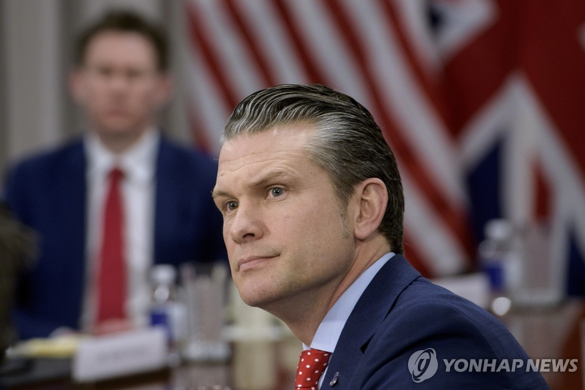 Bộ trưởng Quốc phòng Mỹ Pete Hegseth. (Ảnh: Yonhap)