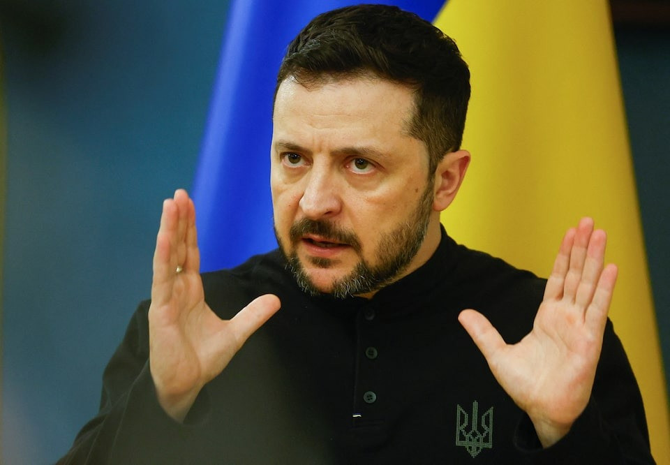 Tổng thống Ukraine Volodymyr Zelensky. (Ảnh: Reuters)