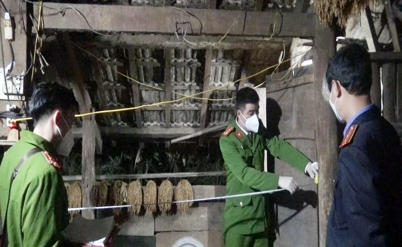 Hiện trường vụ việc. Ảnh Công an Bắc Kạn