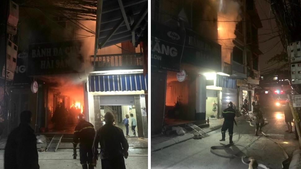 Khu vực xảy ra vụ cháy.