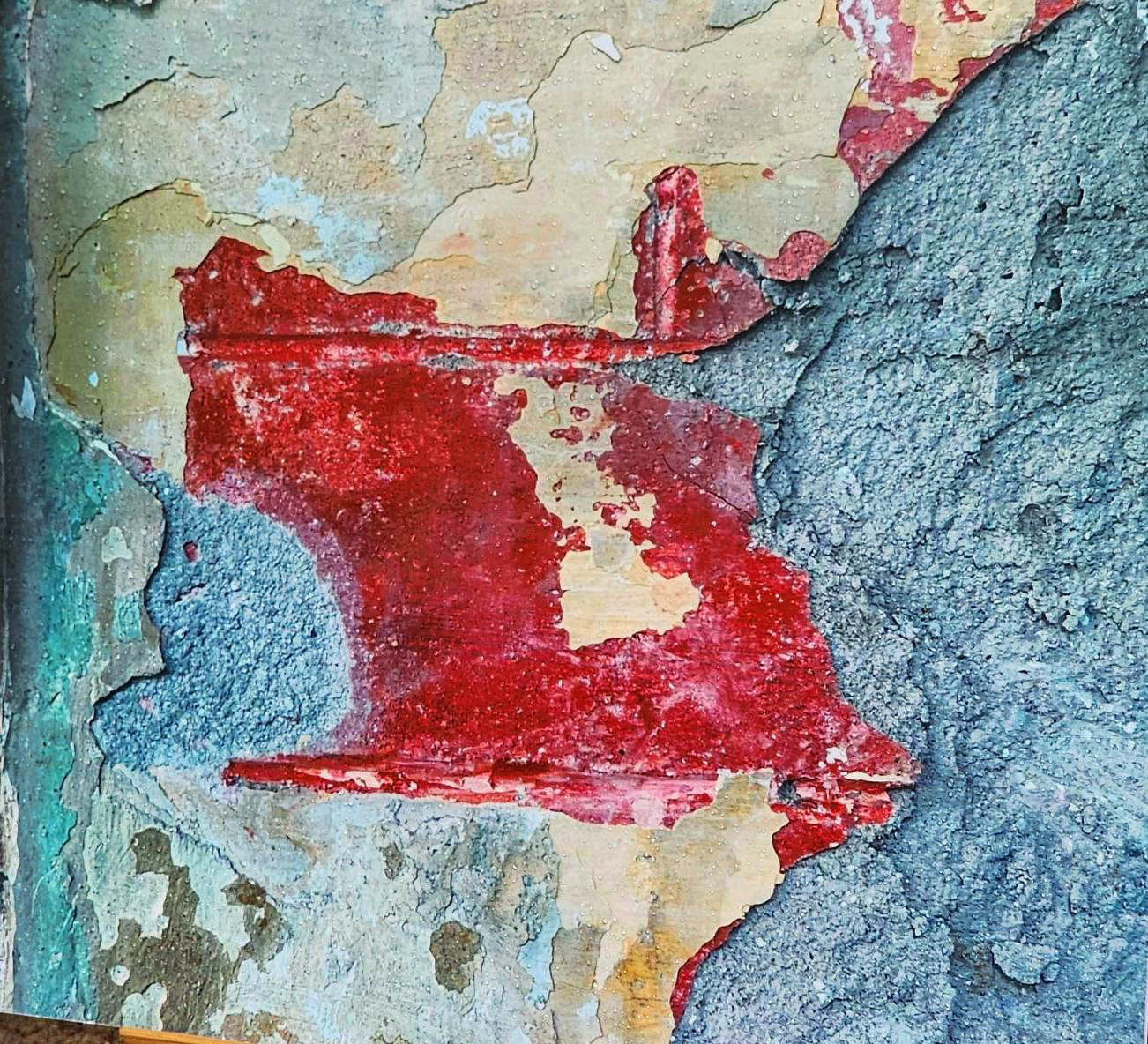 Bức tranh thể hiện màu sơn gốc của công trình biệt thự cổ 49 Trần Hưng Đạo Bức tranh thể hiện màu sơn gốc của công trình biệt thự cổ 49 Trần Hưng Đạo