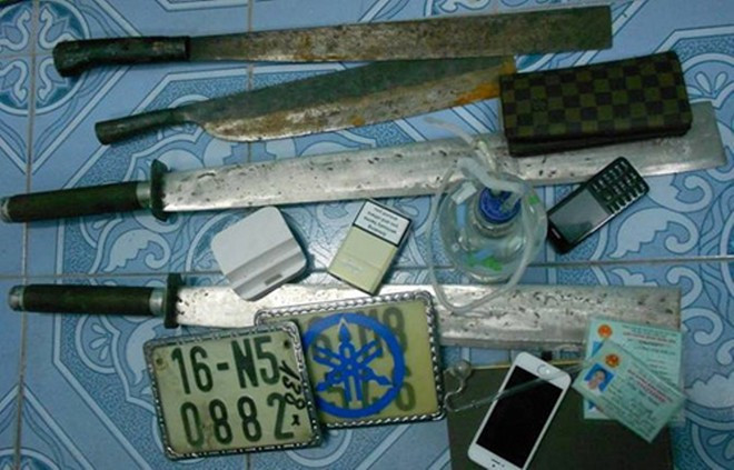 Số vũ khí mà lực lượng công an bắt giữ