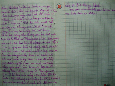 Những bài văn của học sinh tiểu học khá ngộ nghĩnh, khiến người đọc luôn phải buồn cười