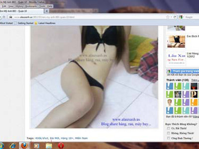 Trang web alauxanh... cung cấp gái gọi trong cả nước